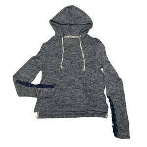 Aeropostale Sweatshirt Hoodie Women's Knit Pullover Medium Long Sleeve Lace